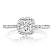 TACORI Petite Crescent Halo Engagement Ring